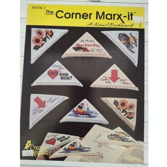 Creative Keepsakes The Corner Marx-It Bookmarks Cross Stitch Patterns - Picture 1 of 7